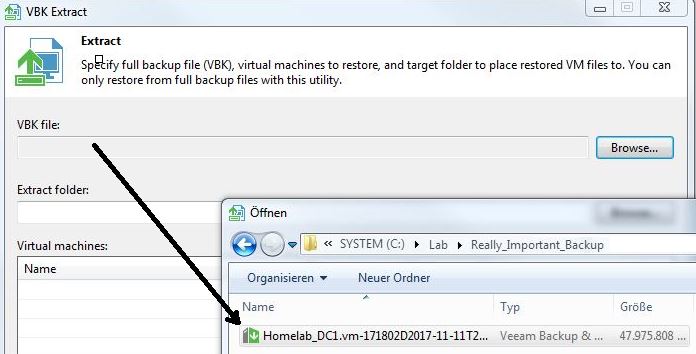 Veeam Disaster Recovery Extract Utility